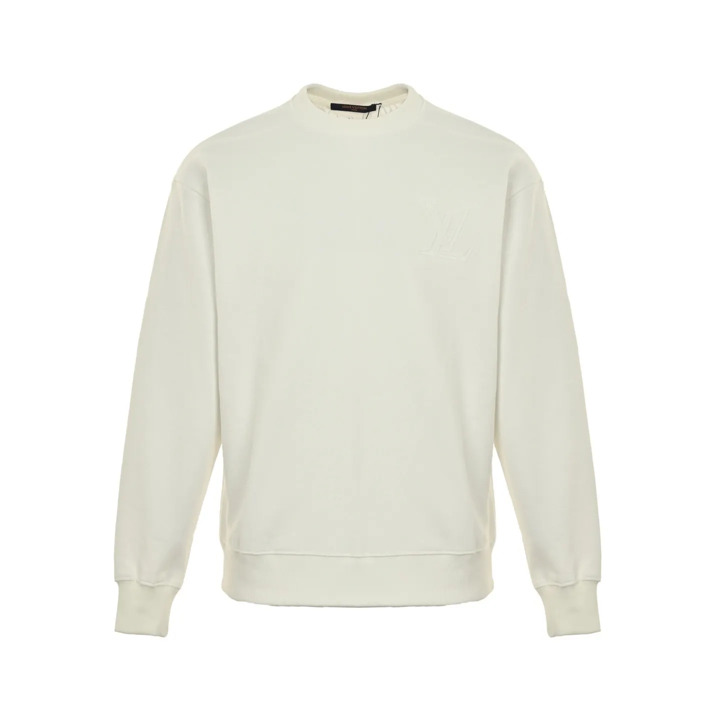 Louis Vuitton/Louis Vuitton 25Fw front and back logo embroidered crew neck sweatshirt